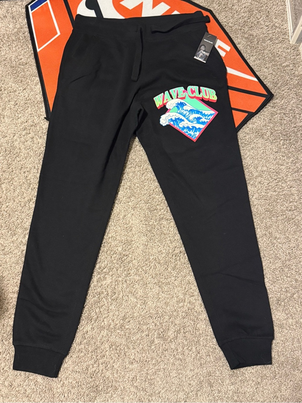 Rod Wave Black Graphic Joggers for Men